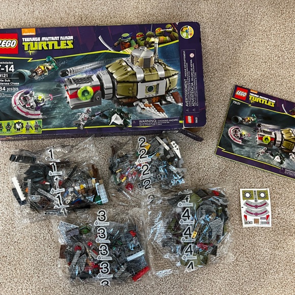 Lego Other - LEGO Teenage Mutant Ninja Turtles Set 79121 Turtle Sub Undersea Chase